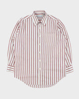Vintage 1990s Yves Saint Laurent Striped Long Sleeve Shirt - M