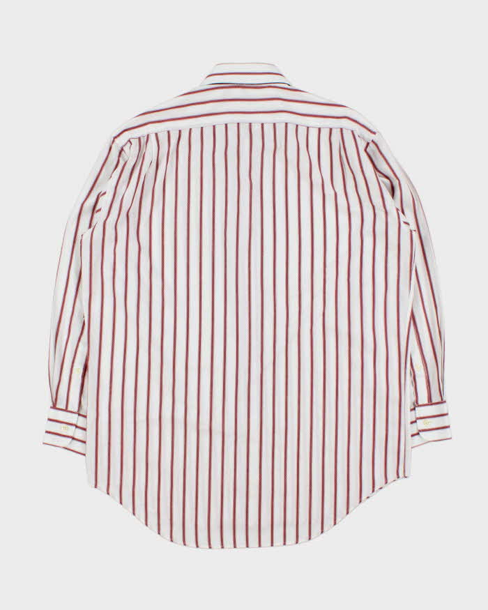Vintage 1990s Yves Saint Laurent Striped Long Sleeve Shirt - M