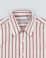 Vintage 1990s Yves Saint Laurent Striped Long Sleeve Shirt - M