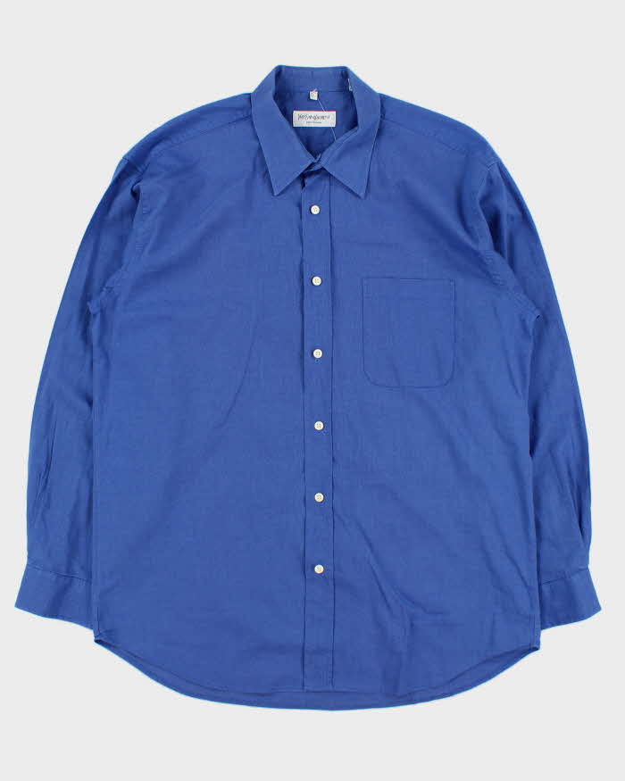 Vintage Y2K 00s Yves Saint Laurent Pima Cotton Long Sleeve Shirt - L