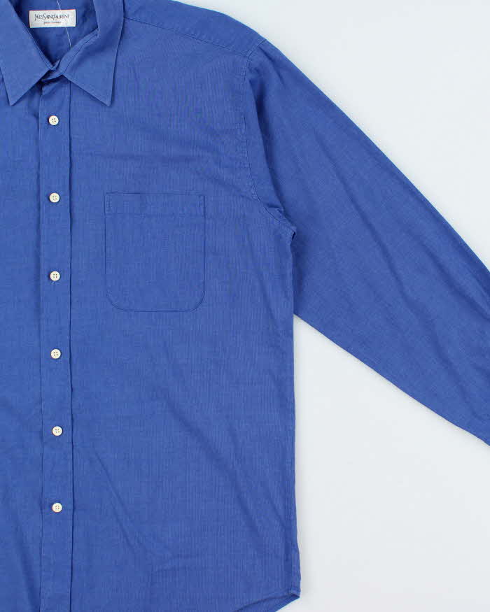 Vintage Y2K 00s Yves Saint Laurent Pima Cotton Long Sleeve Shirt - L