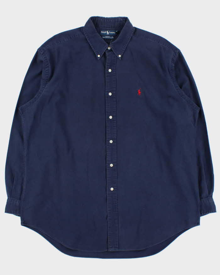 Vintage 1990s Ralph Lauren Blake Navy Long Sleeve Shirt - XL