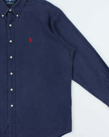 Vintage 1990s Ralph Lauren Blake Navy Long Sleeve Shirt - XL