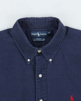 Vintage 1990s Ralph Lauren Blake Navy Long Sleeve Shirt - XL