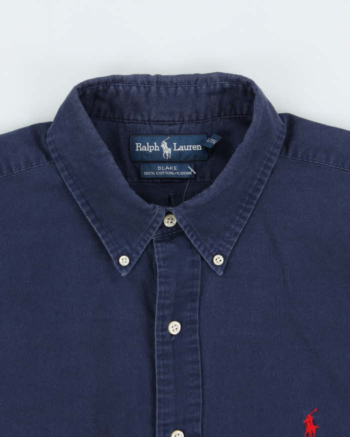 Vintage 1990s Ralph Lauren Blake Navy Long Sleeve Shirt - XL