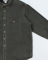Vintage Y2K 2005 Carhartt Moss Heavyweight Long Sleeve Workwear Shirt - XL