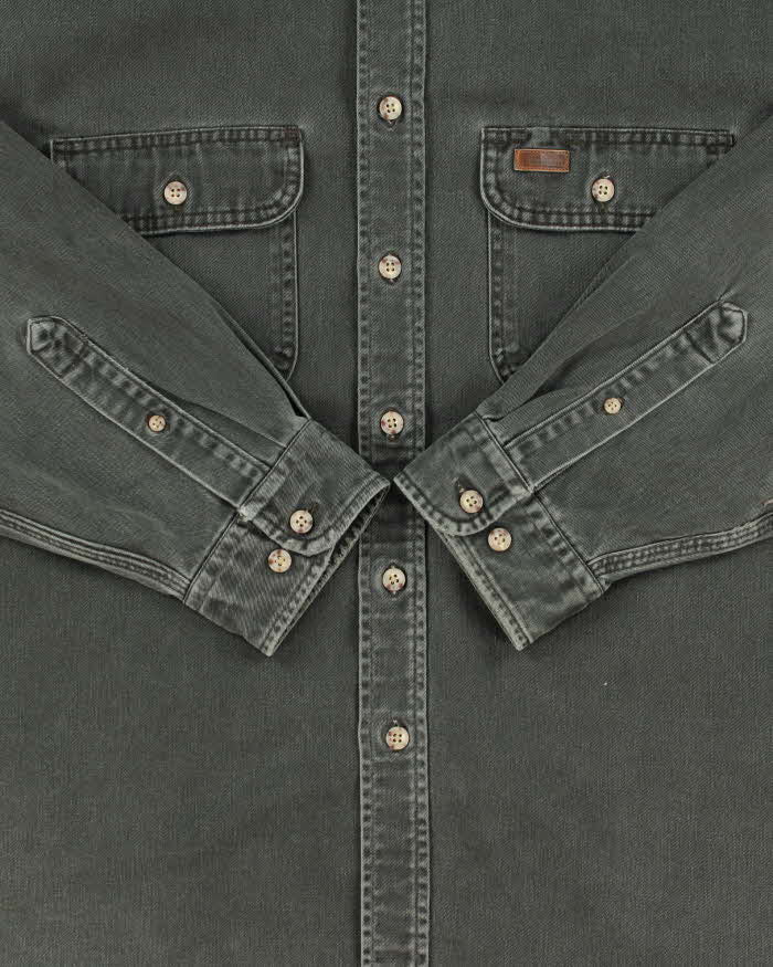 Vintage Y2K 2005 Carhartt Moss Heavyweight Long Sleeve Workwear Shirt - XL