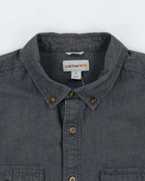 Vintage Carhartt Relaxed Fit Long Sleeve Chambray Workwear Shirt - XL