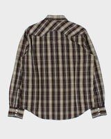 Vintage Y2K 00s Levi's Plaid Snap Button Long Sleeve Western Shirt - L