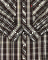 Vintage Y2K 00s Levi's Plaid Snap Button Long Sleeve Western Shirt - L