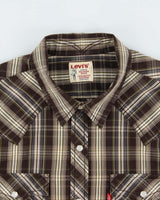 Vintage Y2K 00s Levi's Plaid Snap Button Long Sleeve Western Shirt - L