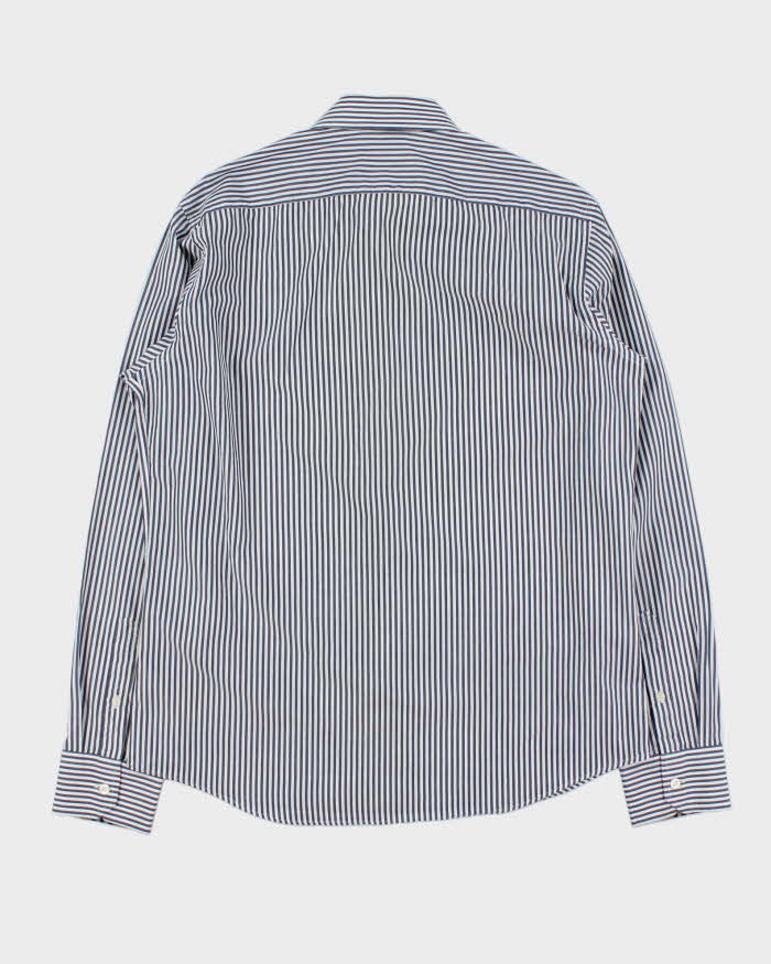 Vintage Y2K 00s Burberry Nova Check Lined Striped Long Sleeve Shirt - L