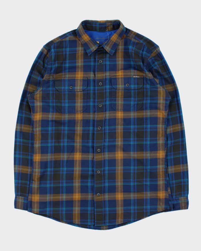 Vintage Eddie Bauer Plaid Classic Fit Long Sleeve Flannel Shirt - L