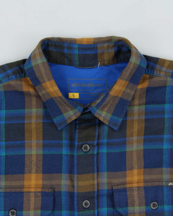Vintage Eddie Bauer Plaid Classic Fit Long Sleeve Flannel Shirt - L