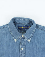 Vintage Ralph Lauren Classic Fit Long Sleeve Denim Shirt - M