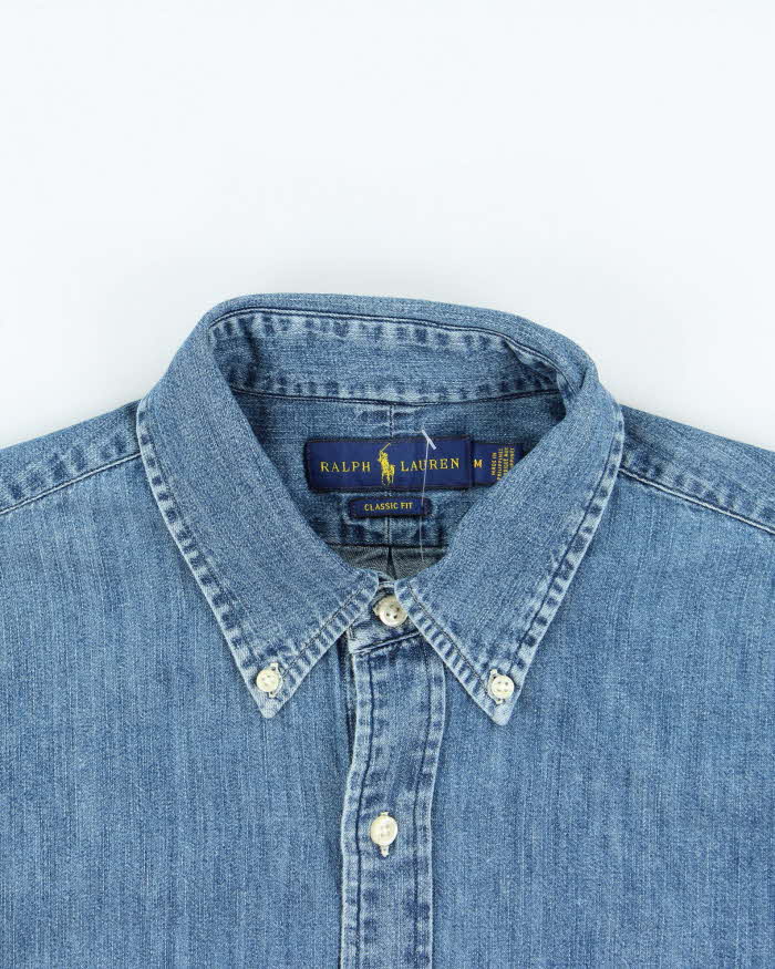 Vintage Ralph Lauren Classic Fit Long Sleeve Denim Shirt - M