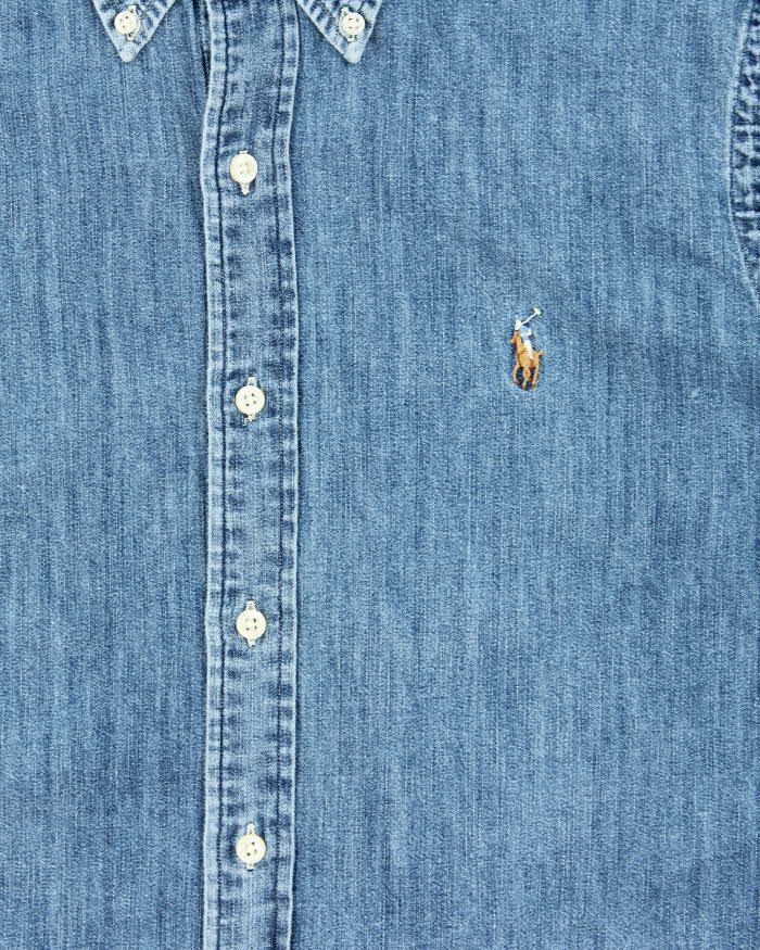 Vintage Ralph Lauren Classic Fit Long Sleeve Denim Shirt - M