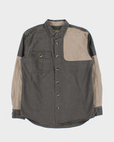 Vintage Cabela's Khaki Long Sleeve Cotton Canvas Hunting Shirt - M