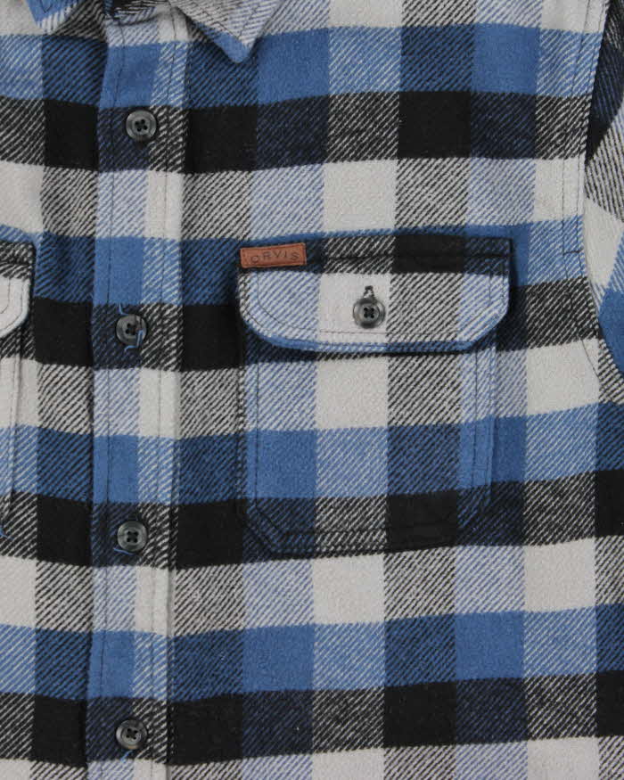 Vintage Orvis Buffalo Check Heavyweight Long Sleeve Flannel Over Shirt - M