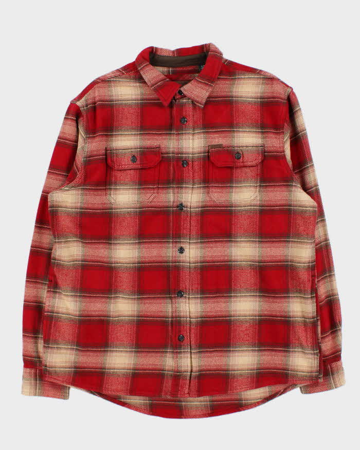 Vintage Orvis Plaid Heavyweight Long Sleeve Flannel Over Shirt - XL