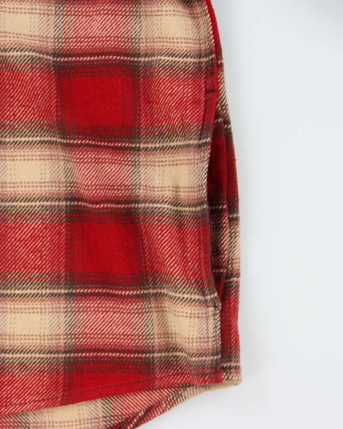 Vintage Orvis Plaid Heavyweight Long Sleeve Flannel Over Shirt - XL