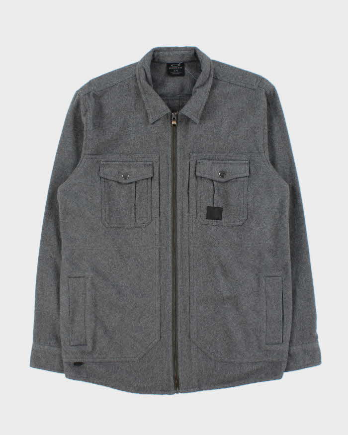Vintage Oakley Full-Zip Long Sleeve Utility Over Shirt - L