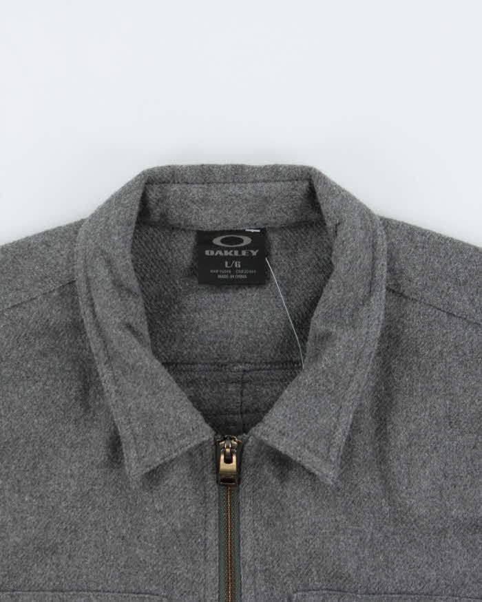 Vintage Oakley Full-Zip Long Sleeve Utility Over Shirt - L
