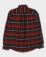 Vintage Eddie Bauer Mountain Ops Plaid Heavyweight Classic Fit Long Sleeve Flannel Over Shirt - L