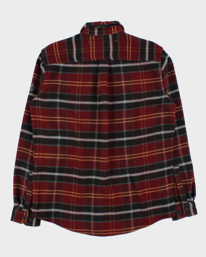Vintage Eddie Bauer Mountain Ops Plaid Heavyweight Classic Fit Long Sleeve Flannel Over Shirt - L