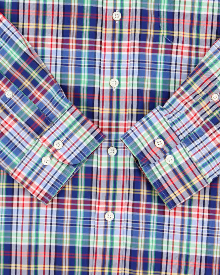 Vintage 00s Brooks Brothers Madras Made In USA Long Sleeve Shirt - XL