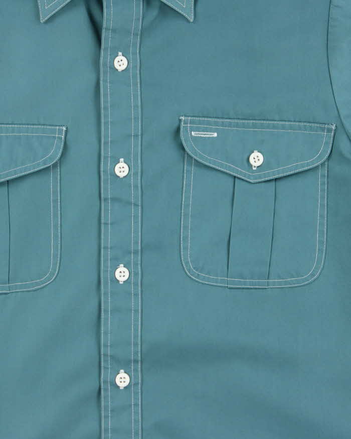 Vintage 1970s Capri California By David Langman Contrast Stitch Long Sleeve Shirt - S
