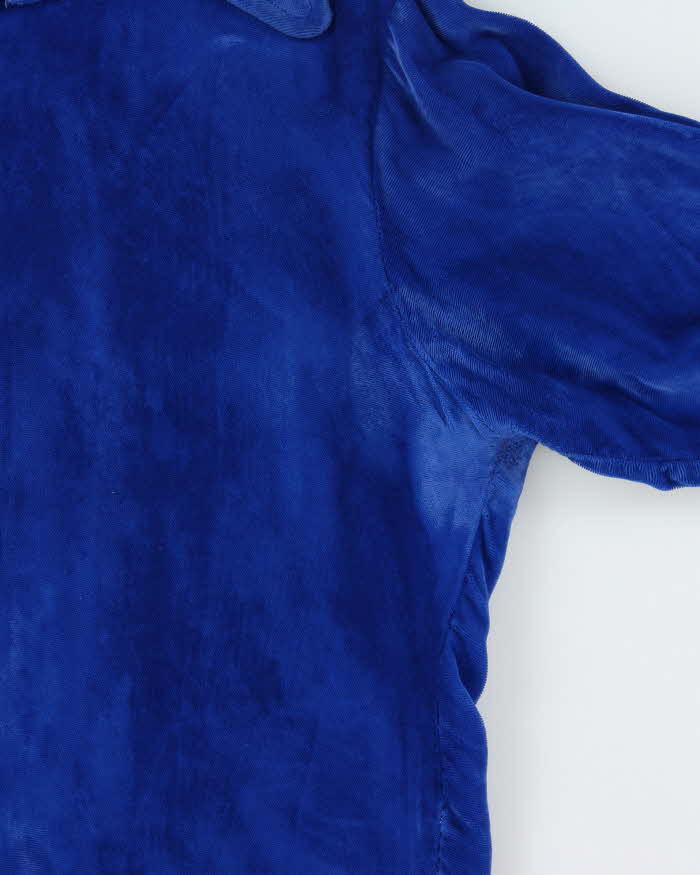 Vintage 1970s Squire Velvet Dagger Collared Long Sleeve Shirt - M