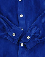 Vintage 1970s Squire Velvet Dagger Collared Long Sleeve Shirt - M