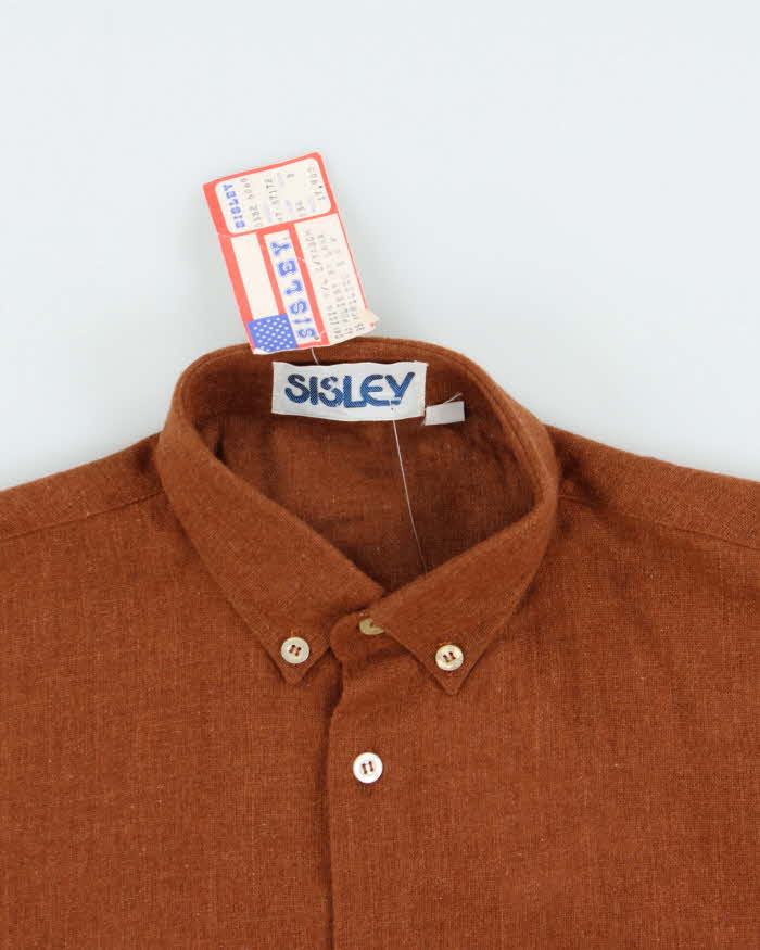 DSWT Vintage Sisley Wool Blend Long Sleeve Shirt - S