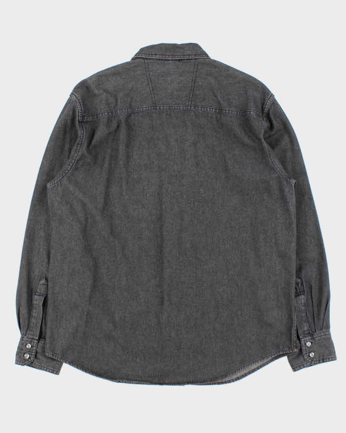 Vintage Y2K 00s Nautica Jeans Stone Wash Long Sleeve Denim Shirt - L