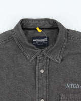 Vintage Y2K 00s Nautica Jeans Stone Wash Long Sleeve Denim Shirt - L