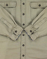 Vintage 00s L.L.Bean Plaid Lined Khaki Heavyweight Long Sleeve Workwear Shirt - XL