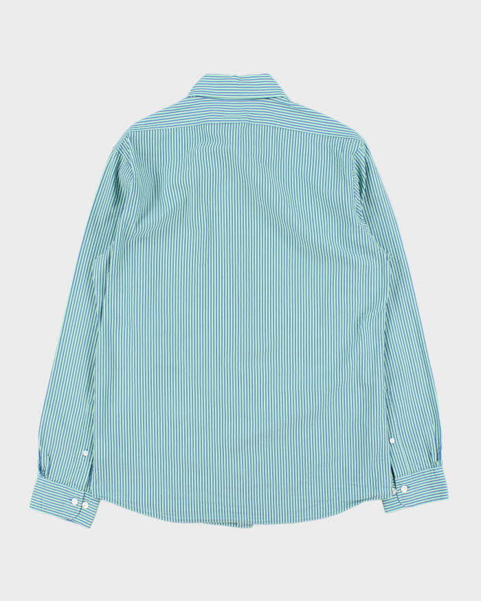 Vintage Brooks Brothers Striped Textured 'Milano' Long Sleeve Shirt - M