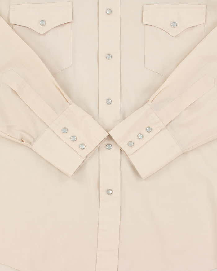 Vintage 1970s Ranchmen Long Tail Pearl Snap Button Long Sleeve Western Shirt - L
