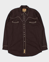 Vintage Y2K 00s Larry Mahan Cowboy Collection Snap Button Long Sleeve Western Shirt - XL
