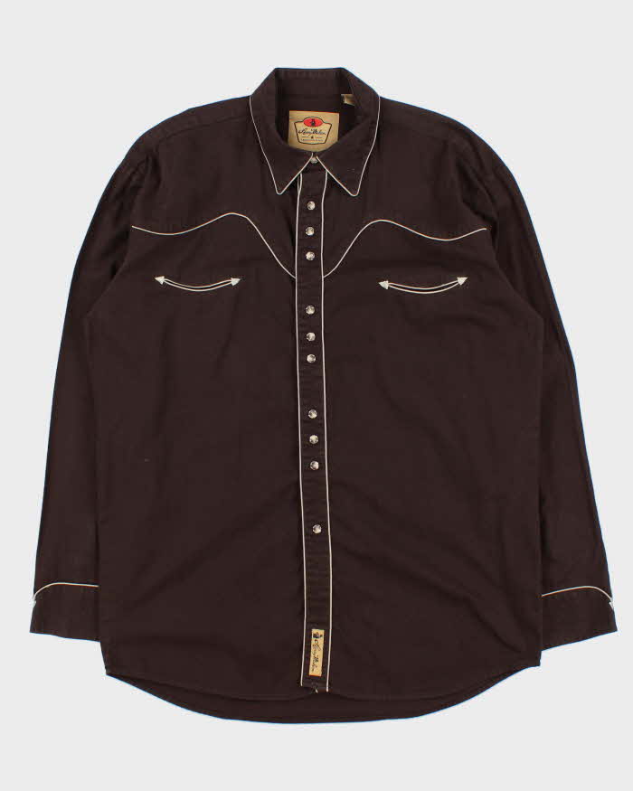 Vintage Y2K 00s Larry Mahan Cowboy Collection Snap Button Long Sleeve Western Shirt - XL
