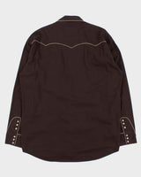 Vintage Y2K 00s Larry Mahan Cowboy Collection Snap Button Long Sleeve Western Shirt - XL