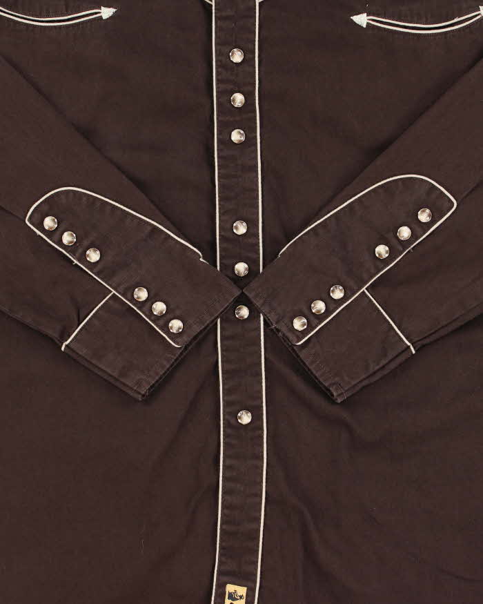 Vintage Y2K 00s Larry Mahan Cowboy Collection Snap Button Long Sleeve Western Shirt - XL