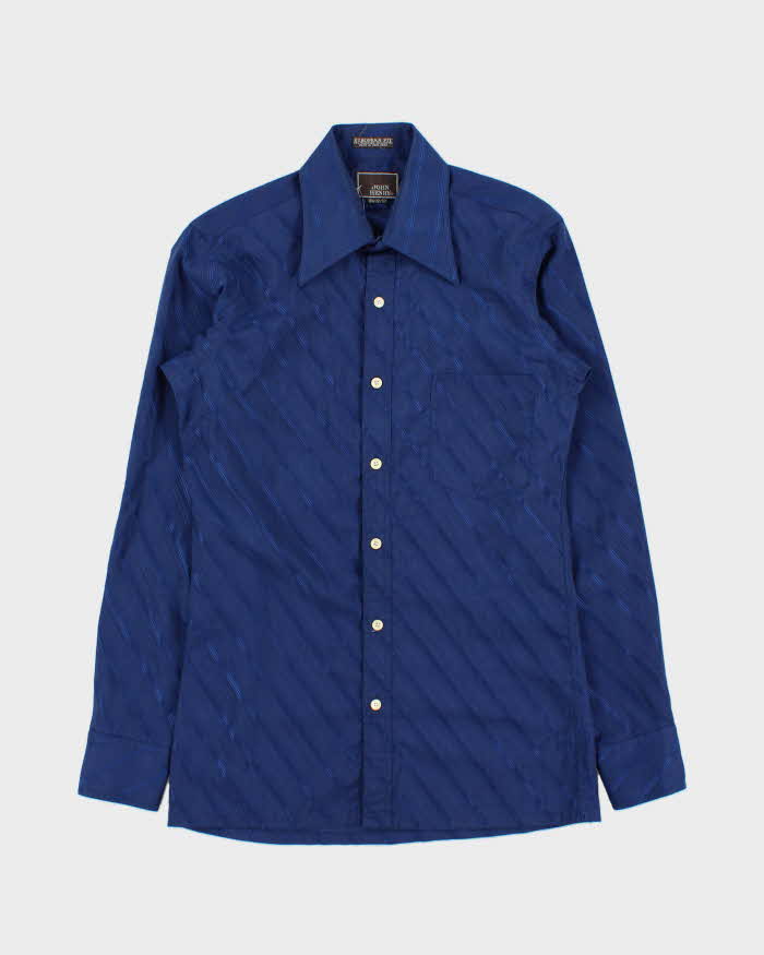 Vintage 1970s John Henry Striped Long Sleeve Shirt - S