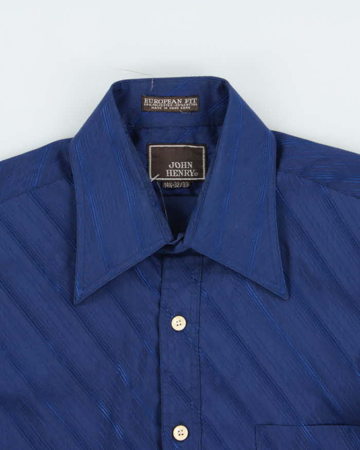 Vintage 1970s John Henry Striped Long Sleeve Shirt - S