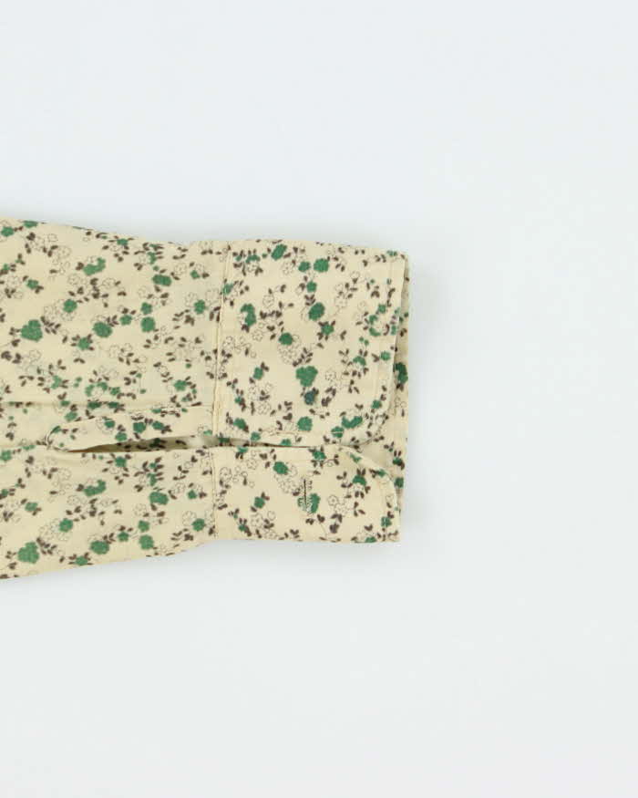 Vintage 1970s Carriage Club Floral Long Sleeve Shirt - L