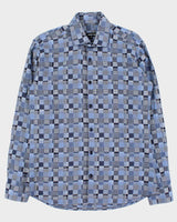 Vintage Jared Lang Check Patchwork Long Sleeve Shirt - M