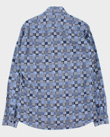 Vintage Jared Lang Check Patchwork Long Sleeve Shirt - M