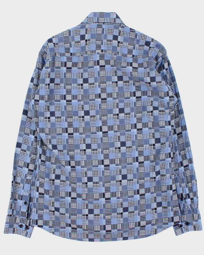 Vintage Jared Lang Check Patchwork Long Sleeve Shirt - M