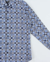 Vintage Jared Lang Check Patchwork Long Sleeve Shirt - M